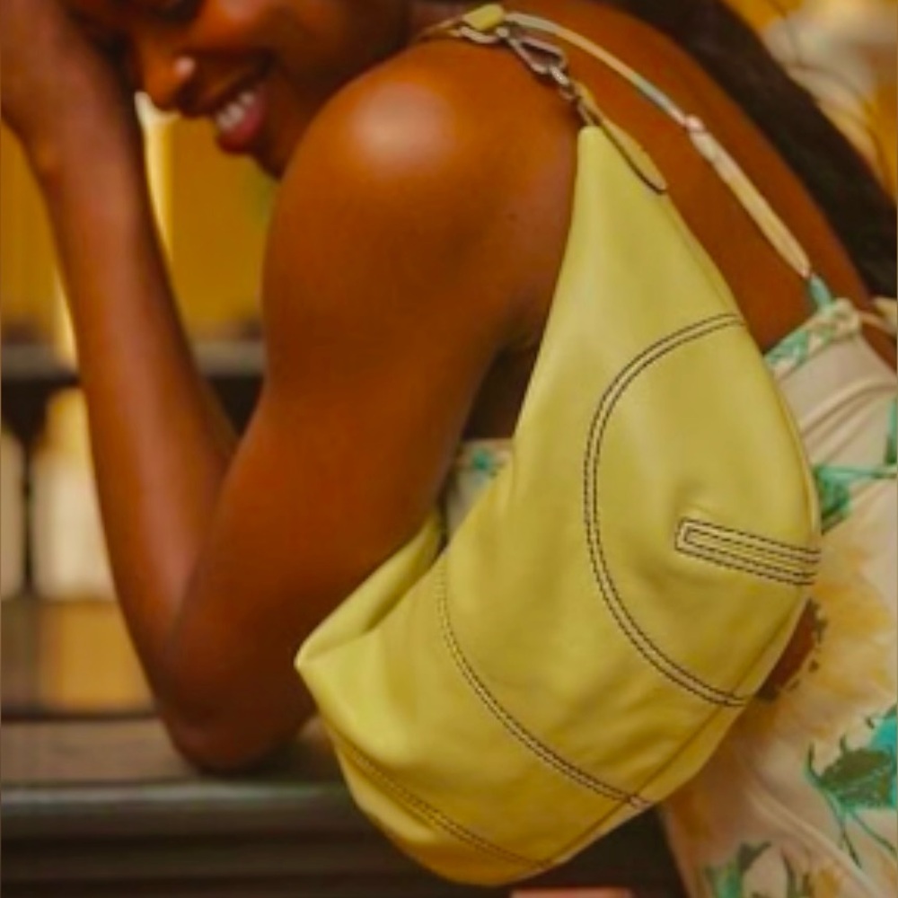 🌝🌝Free People Yellow Hobo/Clutch Bag - NWT🌻🌻 - Picture 3 of 10
